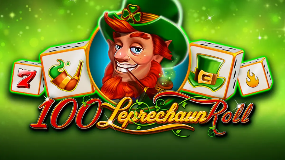 Ang interface ng 100 Leprechaun Roll slot na may temang Irish